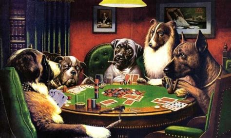 A Short History of Dogs Playing Poker .